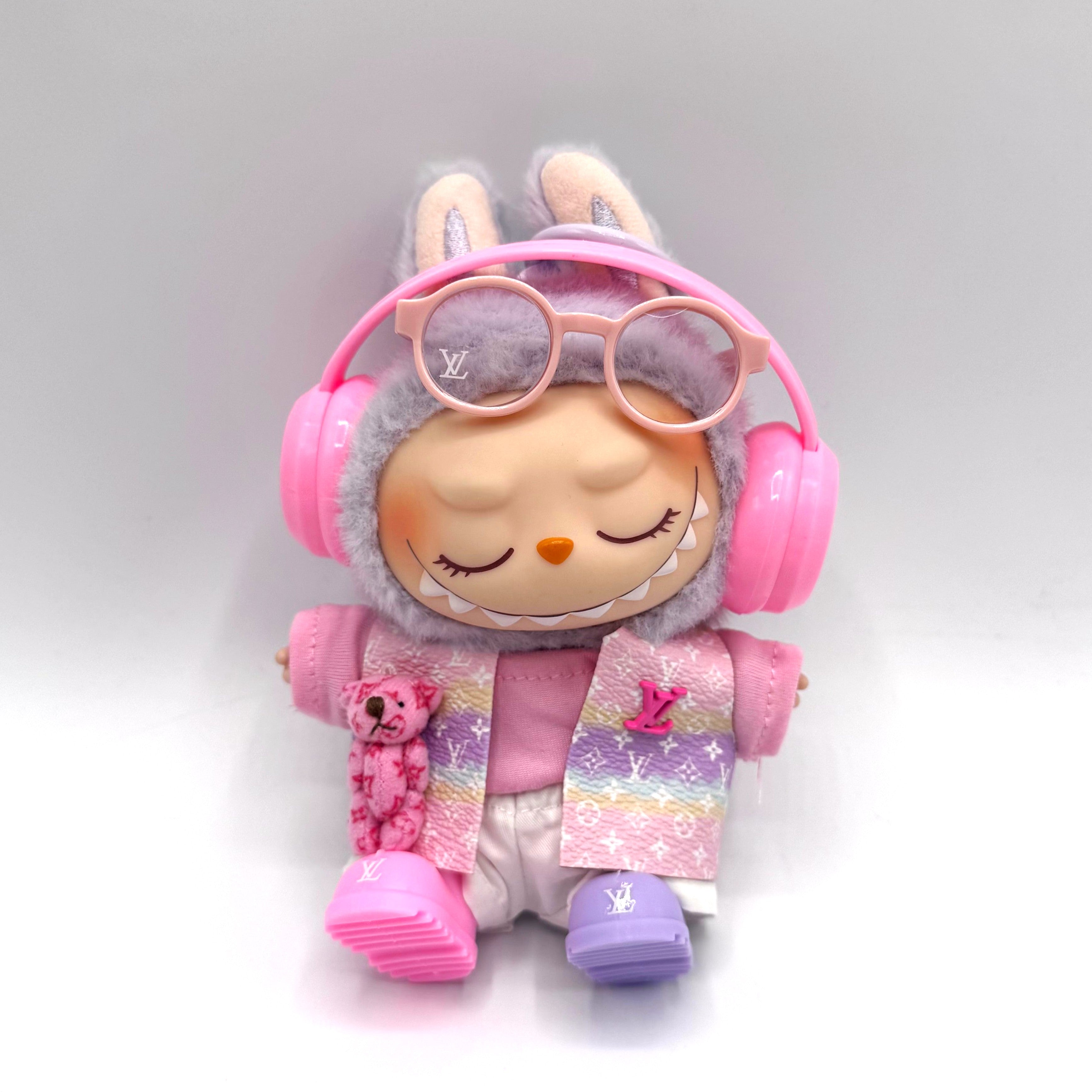Labubu Pink LV Vest Set outfit