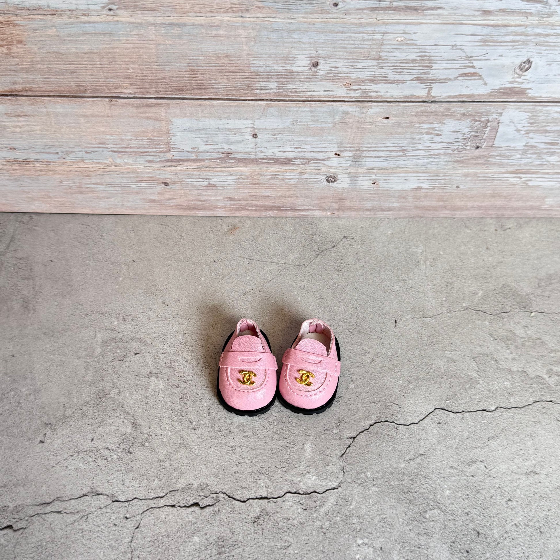 Pink Labubu Chanel Loafers