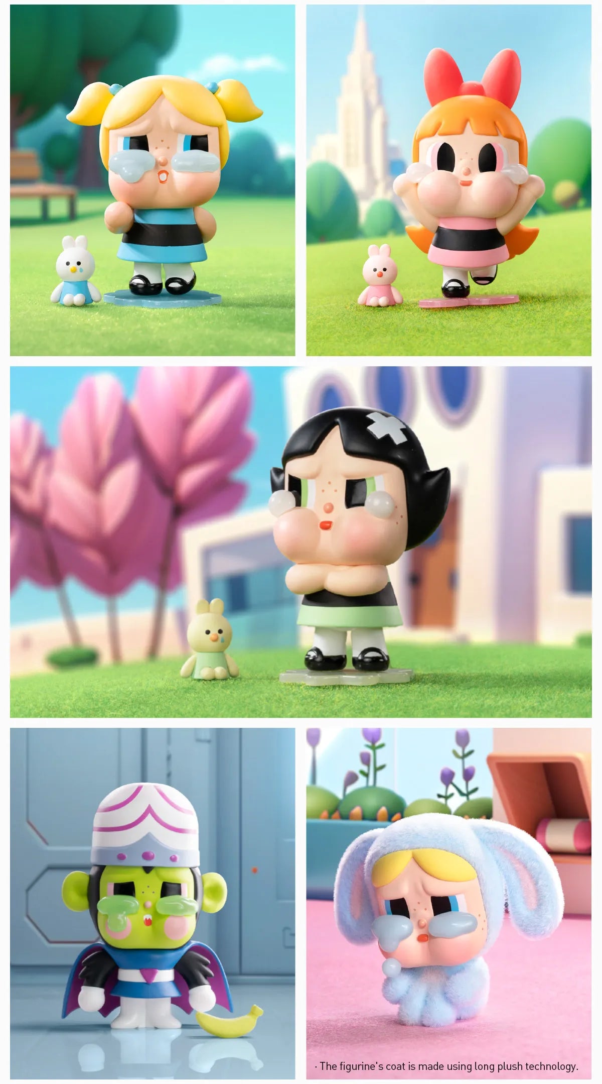 Authentic POP MART CRYBABY × Powerpuff Girls Series Figures BLIND BOX