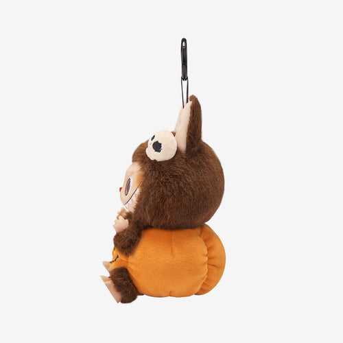 Authentic Happy Halloween Party Series-Sitting Pumpkin Vinyl Plush Pendant