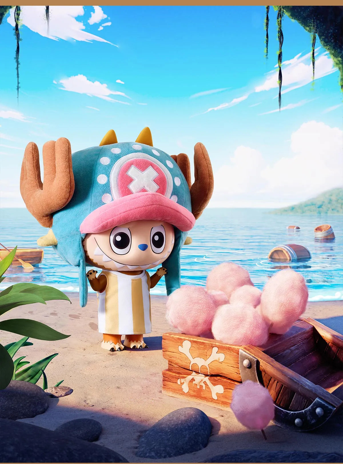 Authentic MEGA LABUBU 400% TONY TONY CHOPPER