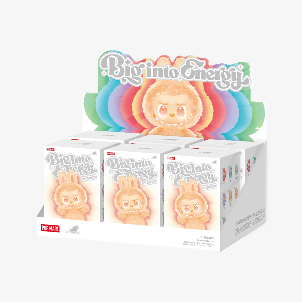 Secret Edition-AUTHENTIC POP MART LABUBU The Monsters BIG INTO ENERGY V3 ID