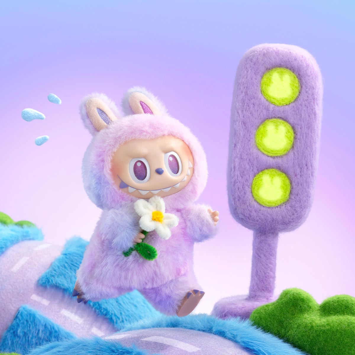 AUTHENTIC POP MART LABUBU-THE MONSTERS Big into Energy Series-Vinyl Plush Pendant BILND BOX