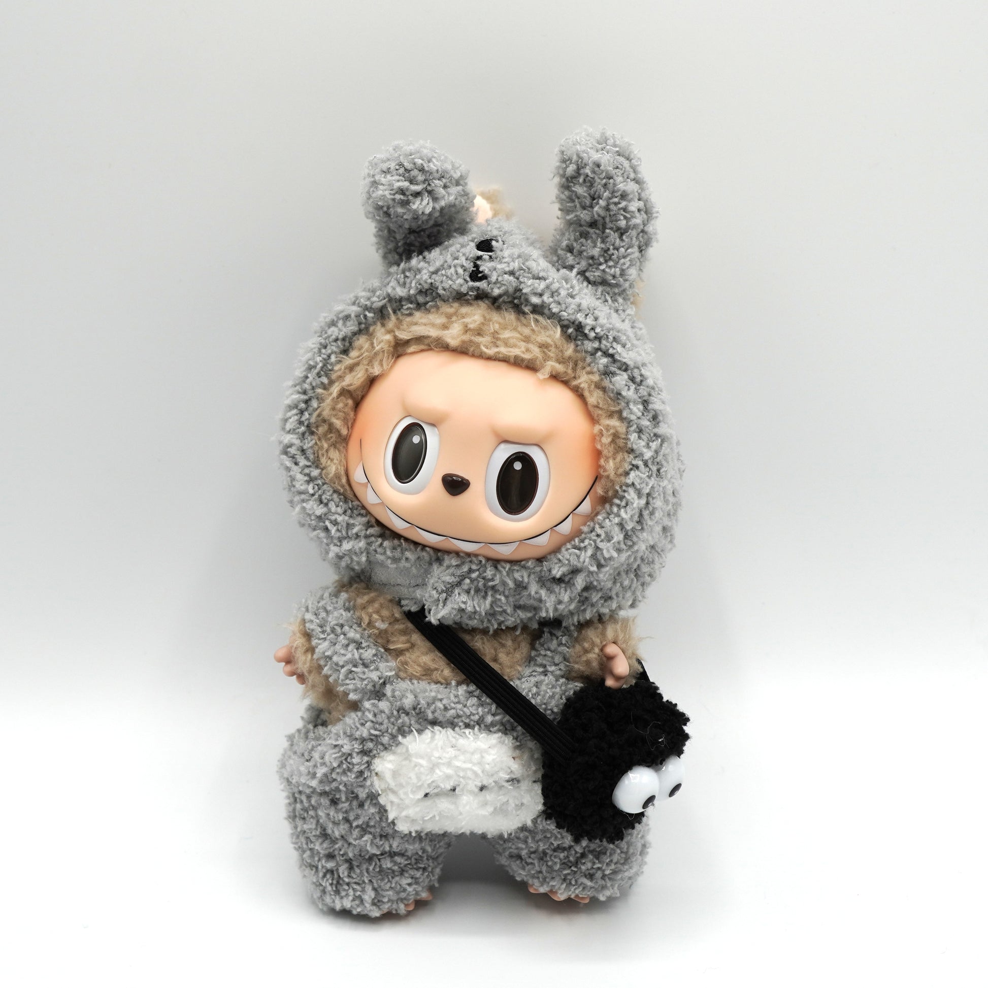Labubu Grey Totoro Outfit Overall