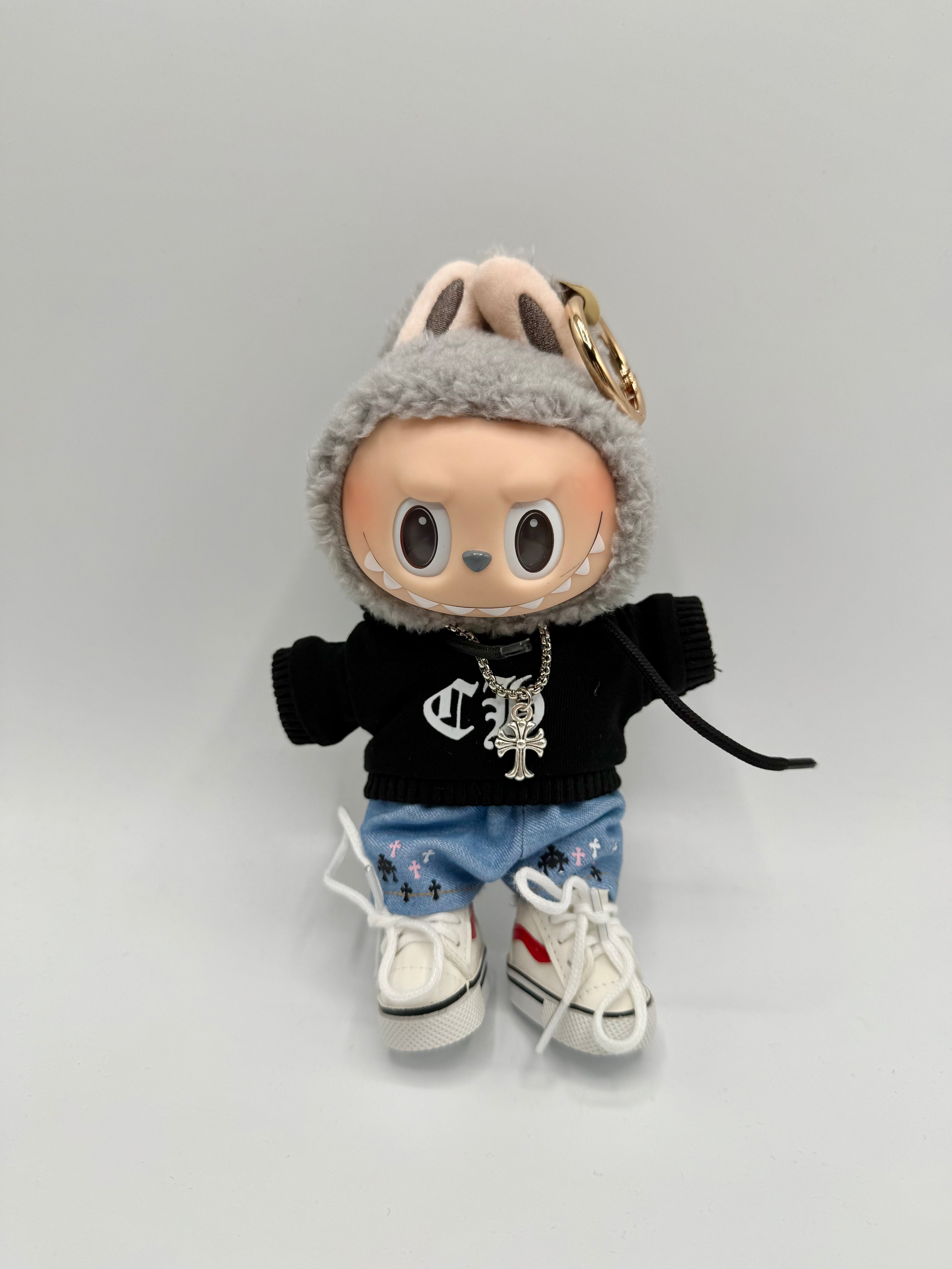 labubu chrome hearts boy outfit/ clothes