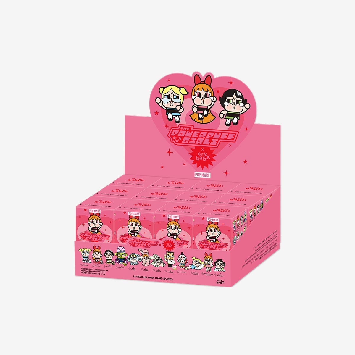 Authentic POP MART CRYBABY × Powerpuff Girls Series Figures BLIND BOX
