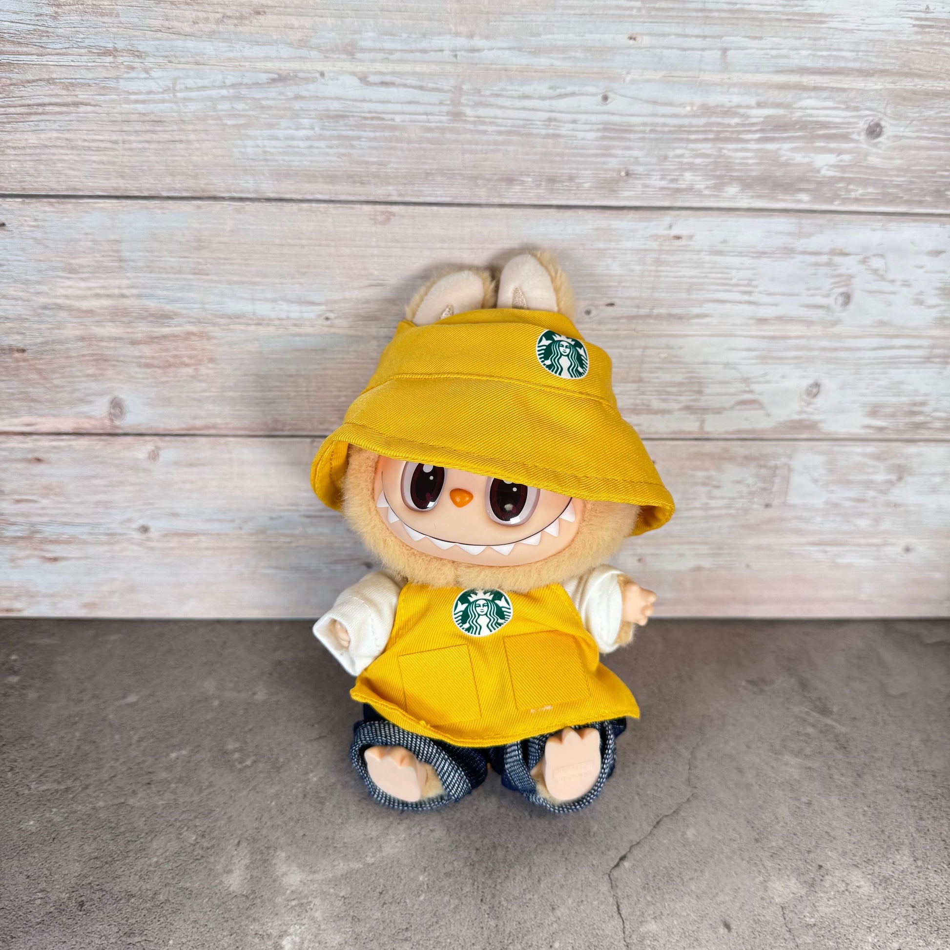 Labubu Yellow Starbucks Overall