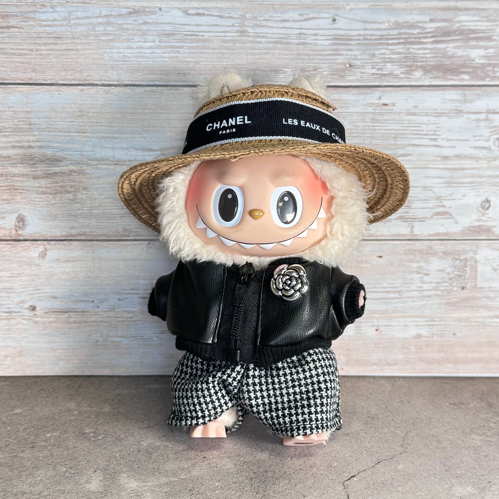 Boy Straw Hat – Labubu Black Chanel Straw Hat Set