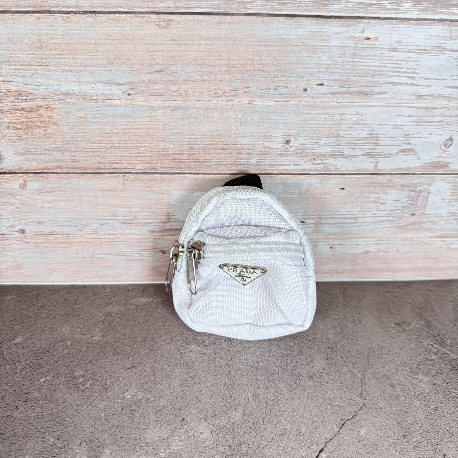 Labubu White Prada Backpack