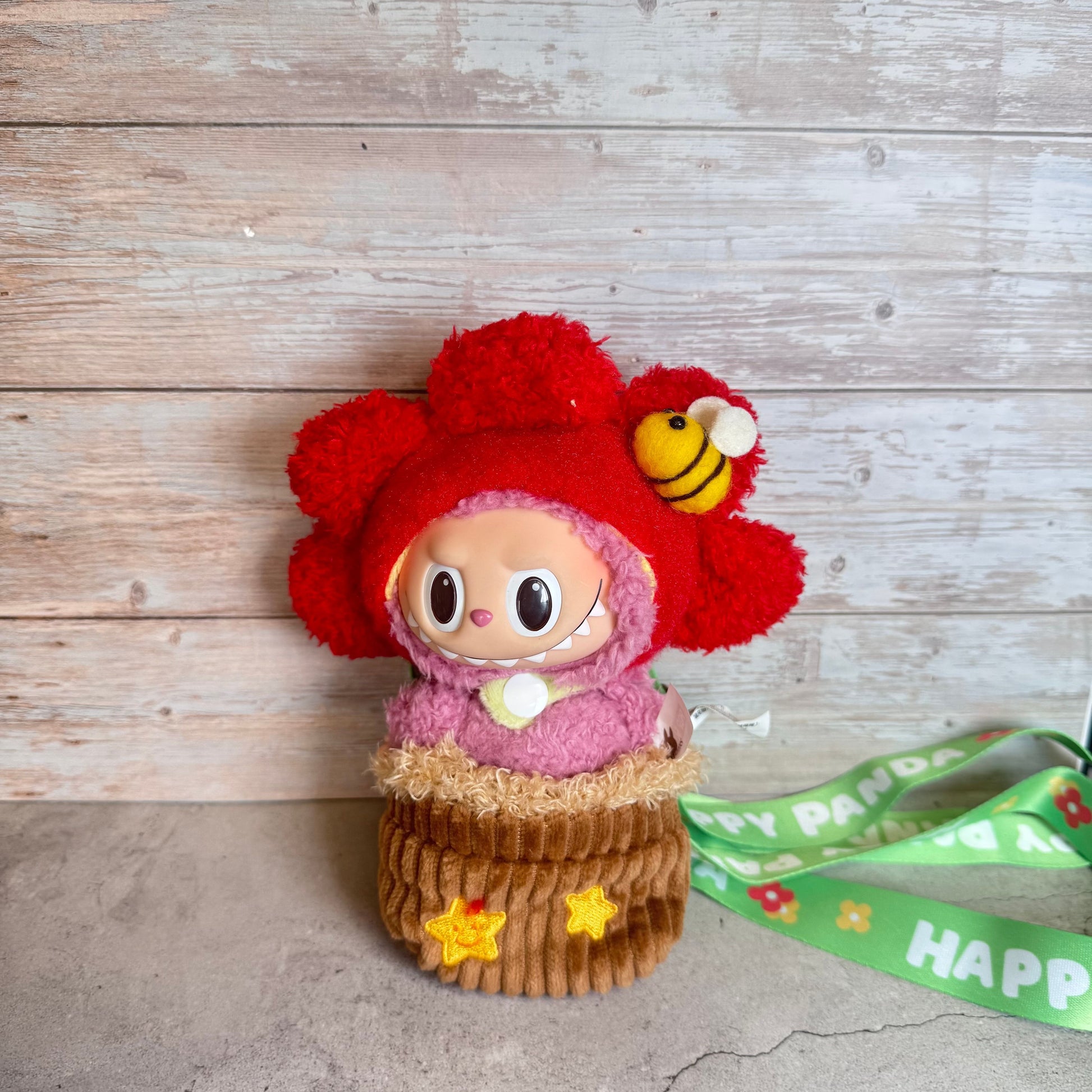 Labubu Red Flowerpot Overall 