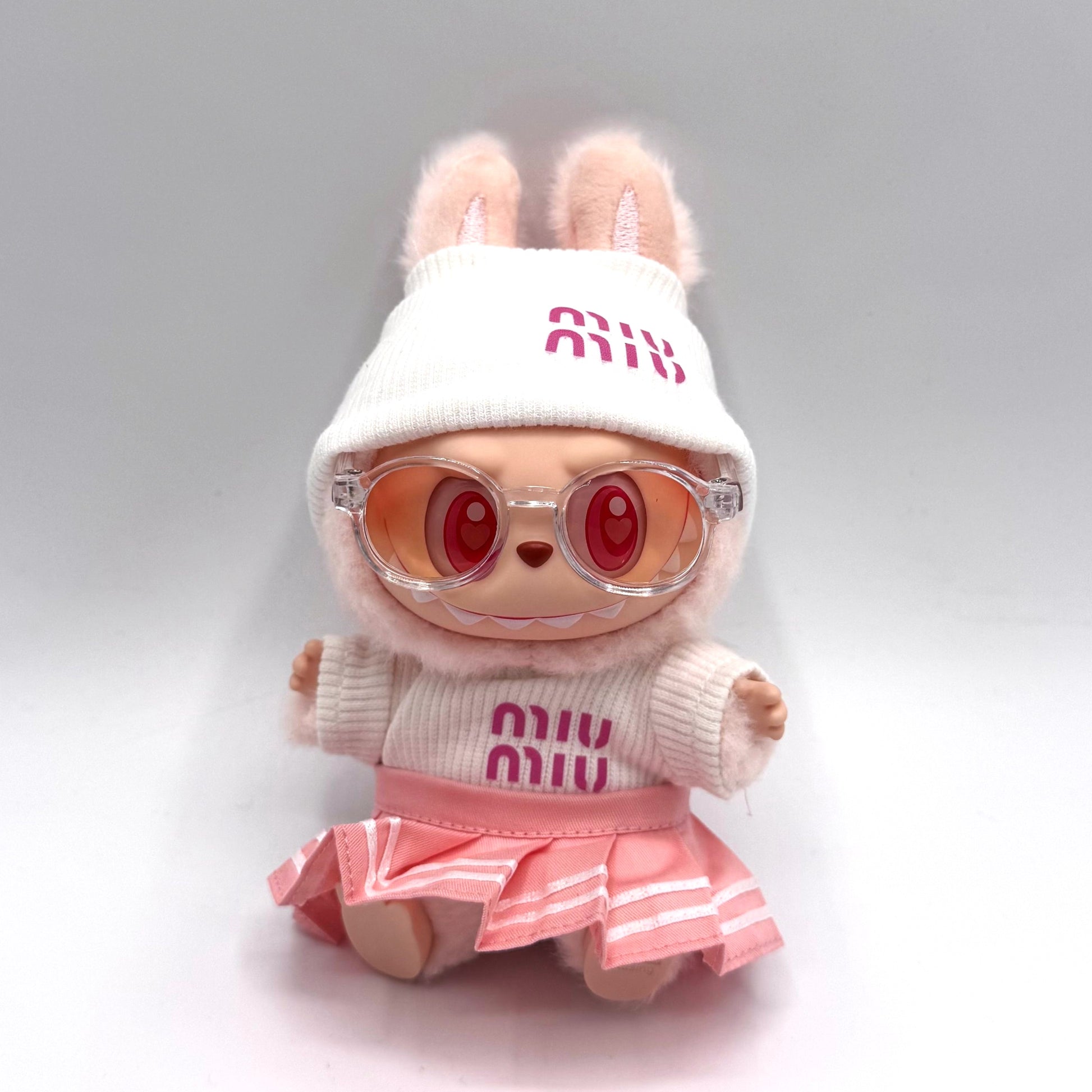 Labubu Pink MiuMiu outfit clothing